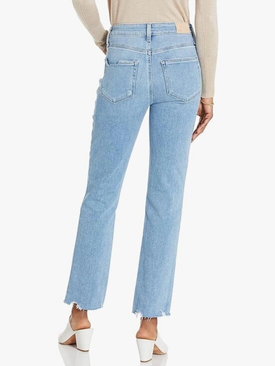 PAIGE Hoxton Slim Straight Leg High Rise Jeans Size 24 - Picture 2 of 13